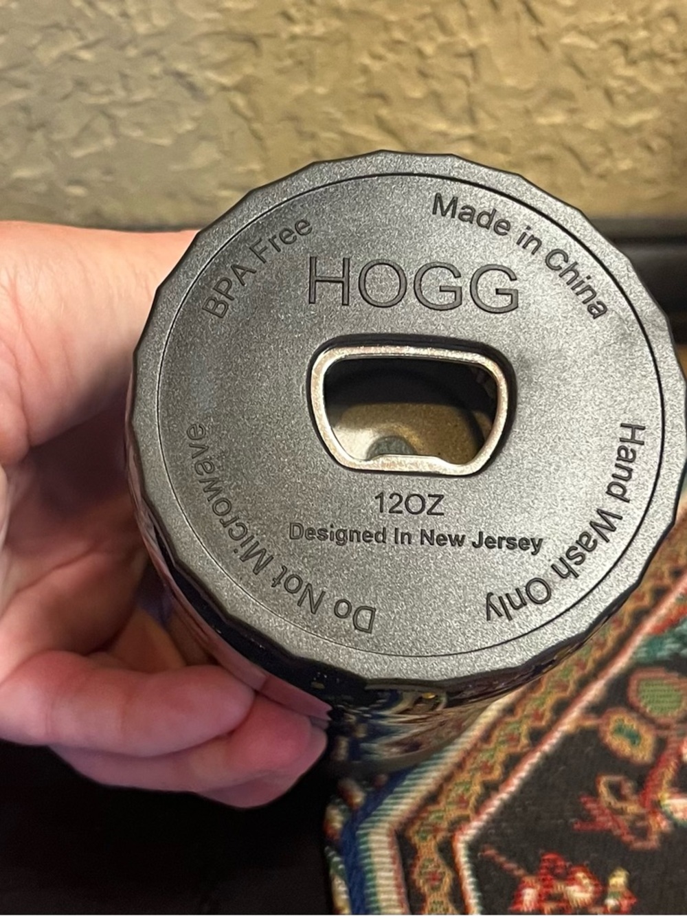NIB HOGG Mardi Gras 12oz Custom Insulated Tumbler - Picture 4 of 11